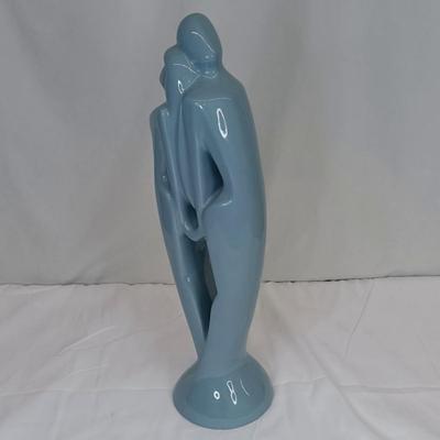 Vintage Royal Haeger Blue "Rendezvous" Loving Couple Statue