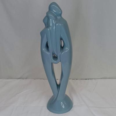Vintage Royal Haeger Blue "Rendezvous" Loving Couple Statue
