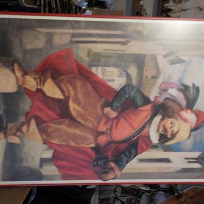 French Made poster of " Cyrano de Bergerac " the Play right..