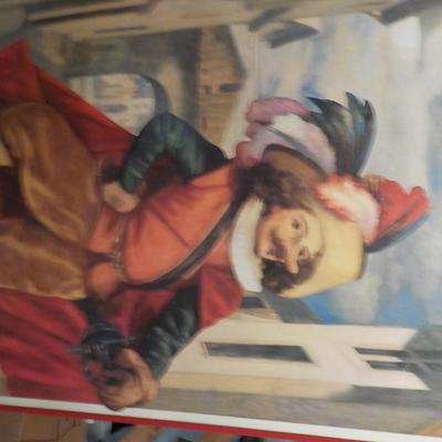 French Made poster of " Cyrano de Bergerac " the Play right..
