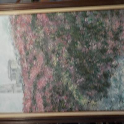 Rhode Island Light House. Original Oil Painting.