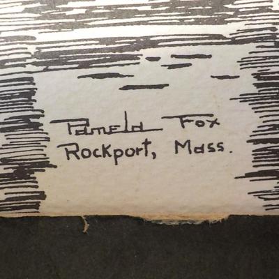 The " Rock Port Bay ". Original stetch by P. Fox.