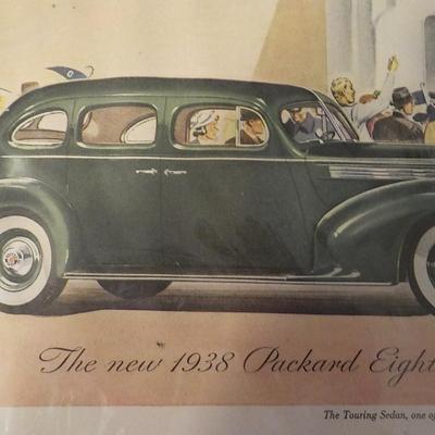 The Original 1938 Packard Ad in News paper. ( Not a repro )