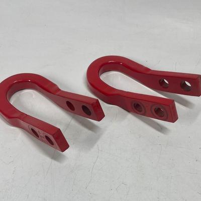 Front Recovery Hooks in Torch Red