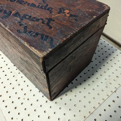 Vintage Wood Shipping Box