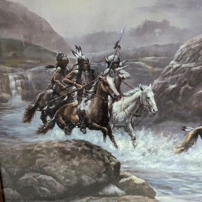Native American Framed Print Wall Art 22 3/4
