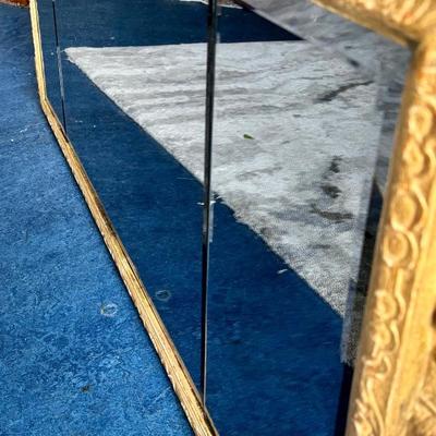 Antique Queen Ann Carved Gilt-wood Mirror