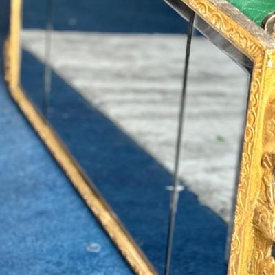 Antique Queen Ann Carved Gilt-wood Mirror