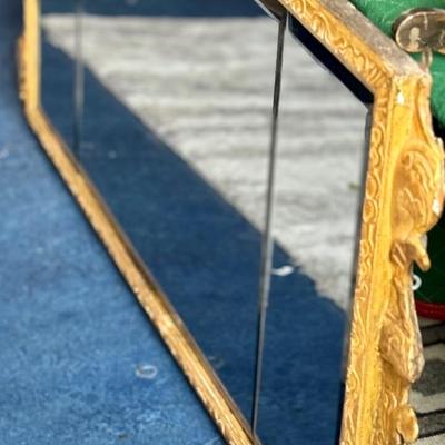 Antique Queen Ann Carved Gilt-wood Mirror