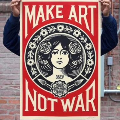 SHEPARD FAIREY - MAKE ART NOT WAR