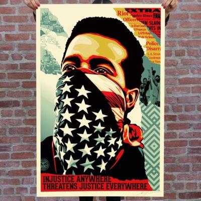 SHEPARD FAIREY - AMERICAN RAGE SIGNED OFFSET LITHOGRAPH