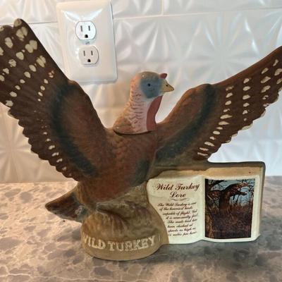 Vintage 1979 Wild Turkey Porcelain Bourbon Whiskey Decanter Series II No 1