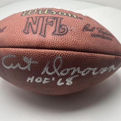 Hall Of Famer Art Donovan Autographed Football