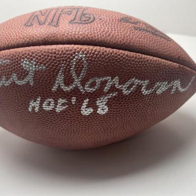 Hall Of Famer Art Donovan Autographed Football