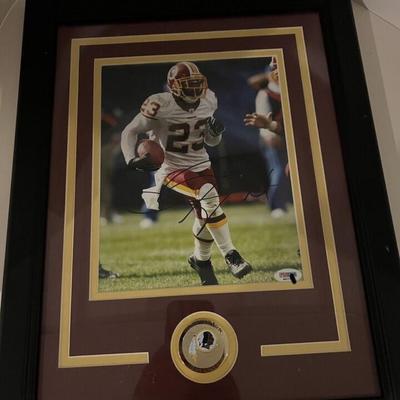 DeANGELO HALL SIGNED Framed autograph 8x10 - Washington Redskins PSA/DNA