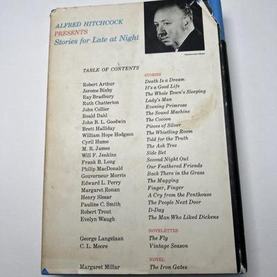 hardcover book stories for late at night alfred hitchcock 1961