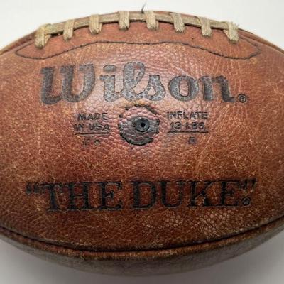 Wilson The Duke Vintage 1960s / 1970's Leather Football