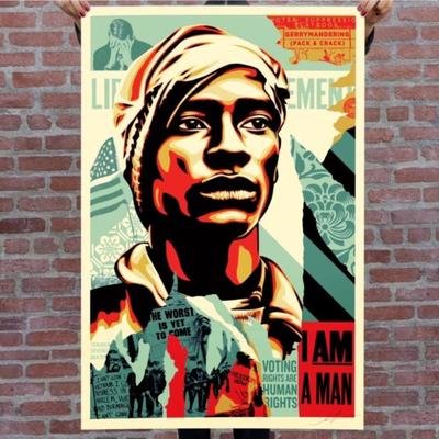 SHEPARD FAIREY - VOTING RIGHTS ARE HUMAN RIGHTS