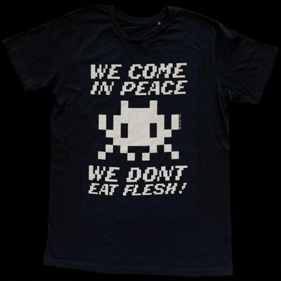 INVADER - INVADER FOR PETA - WE COME IN PEACE SHIRT (M)