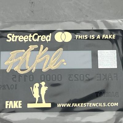 FAKE StreetCred Gold Card (Banksy), 2023
