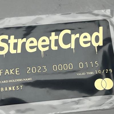 FAKE StreetCred Gold Card (Banksy), 2023