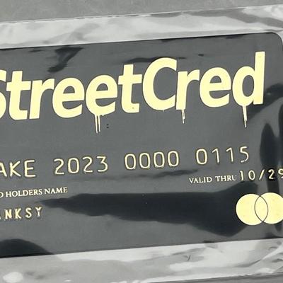 FAKE StreetCred Gold Card (Banksy), 2023