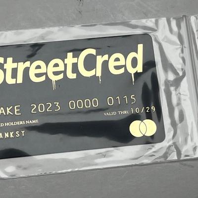 FAKE StreetCred Gold Card (Banksy), 2023