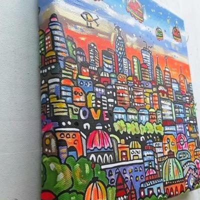 MARIA LUISA AZZINI - FUNKY LONDON - ORIGINAL CANVAS