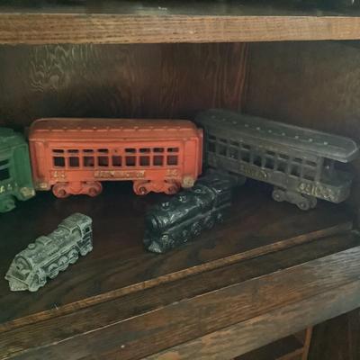 610 Set of Reproduction Cast Iron Train Set