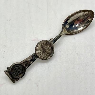 Miniature, Sterling silver, spoon, pin/brooch