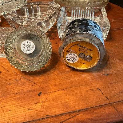 905 Lot of Vintage Table Lighters by Ronson and Glass Ashtrays