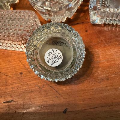 905 Lot of Vintage Table Lighters by Ronson and Glass Ashtrays