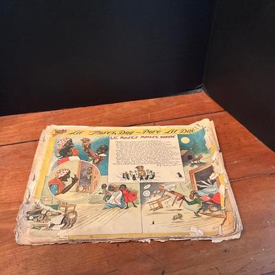 908 Antique 1901 PORE LIL MOSE Comic Strip Book