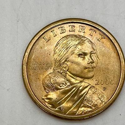 2000 P Sacagawea Native American Dollar in Great Condition