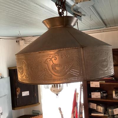 620 Colonial Punch Tin Lamp-Reproduction
