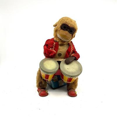 929 Vintage Monkey with Bongo Drums