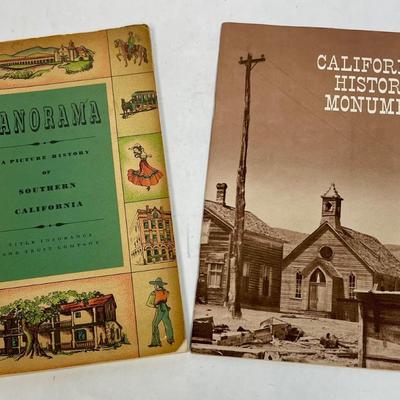 Vintage Book Lot: Panorama and California Historical Monuments