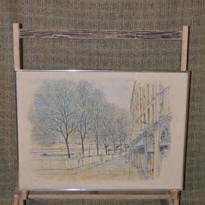 Framed Colour Lithograph by H. Rolf Rafflewski 97/150 Signed