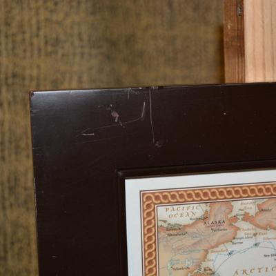 Framed National Geographic "The World" 2012 Poster