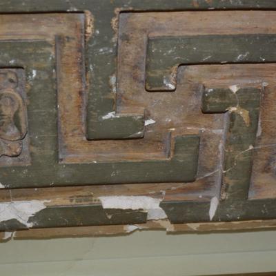 Beautiful Ornate Horsehair Plaster Framed in Shadowbox