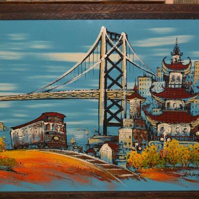 Ashbrook Studios San Francisco Mid Century Framed Painting
