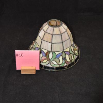 Vintage Tiffany Style Stained Glass Lamp Shade