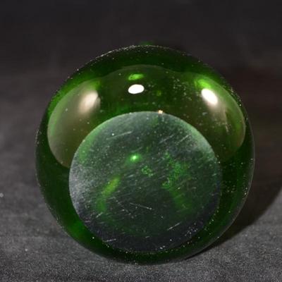 Green MCM Slung Glass Vase 12.25" Tall