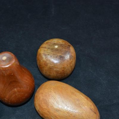 Lot of Vintage MCM Wooden Fruit Centerpiece Decor