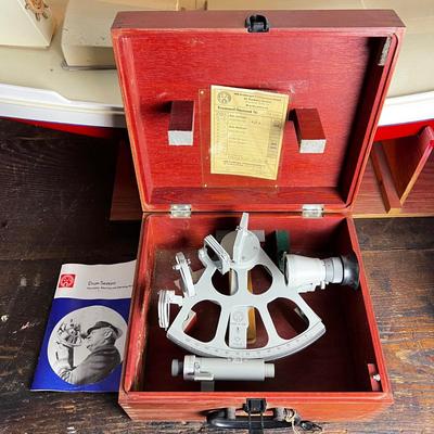 808 Vintage Freiberger Trommel-Sextant Made in German Democratic Republic in Case