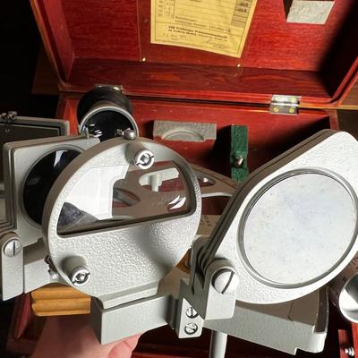 808 Vintage Freiberger Trommel-Sextant Made in German Democratic Republic in Case
