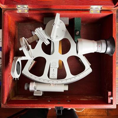 808 Vintage Freiberger Trommel-Sextant Made in German Democratic Republic in Case