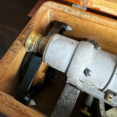 810 Vintage 1956 David White Surveyor Transit Level Model 8014 with Case