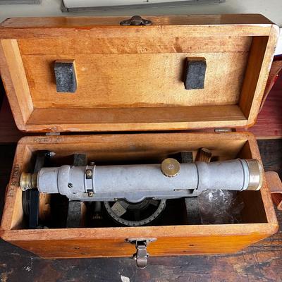 810 Vintage 1956 David White Surveyor Transit Level Model 8014 with Case