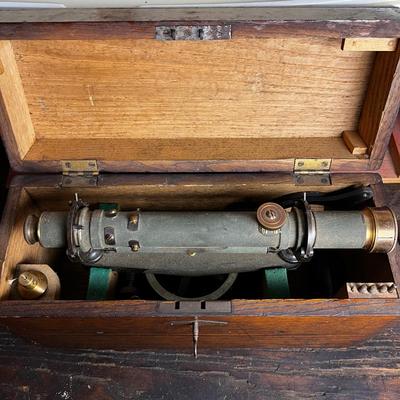 811 Antique Kolesch & Co. Surveyor Transit Level Model 2342 with Case
